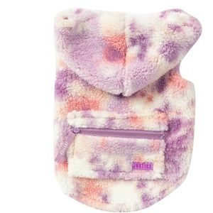✅Justice Pet Polyester Sherpa Tie-Dye Dog Hoodie, Size Small🐶